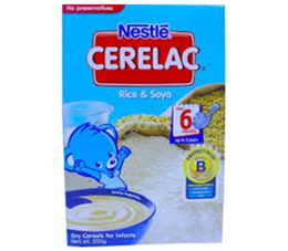 CERELAC RICE AND SOYA 250G